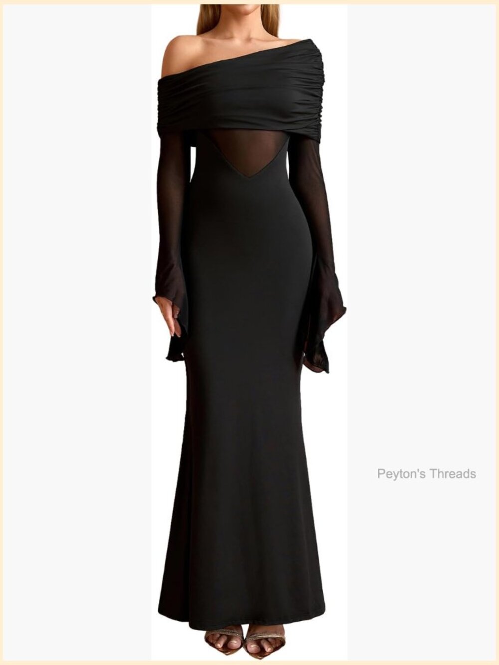 One Shoulder Long Sleeve Maxi Dress Bodycon Cut Out Formal Wedding Guest Dresses